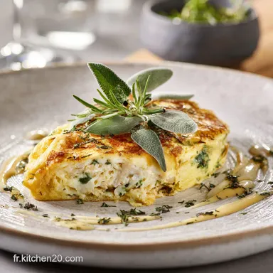 Omelette fa&ccedil;on M&egrave;re Poulard aux herbes la recette souffl&eacute;e et ultral&eacute;g&egrave;re