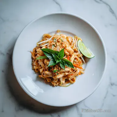 Pad Thai au Poulet : Recette Express en 25 Minutes Fiche recette