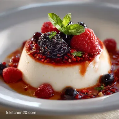 Panna Cotta aux Fruits rouges et lait de coco la recette facile et exotique Fiche recette