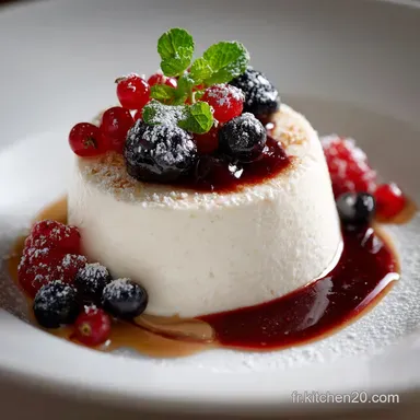 Panna Cotta au lait concentr&eacute; et coulis inratable onctueux et facile Fiche recette