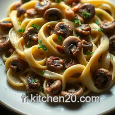 Papardelle Maison aux Champignons Sauvages : La Recette Automnale Incontournable Fiche recette