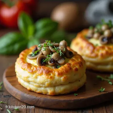 Pithiviers V&eacute;g&eacute;tal aux Champignons Recettes Vegan Gastronomique Fiche recette