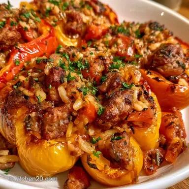 Poivrons Farcis au Air Fryer en 35 Min Fiche recette