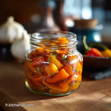 Poivrons marin&eacute;s en bocal : Le classique des condiments d&eacute;t&eacute; r&eacute;ussi