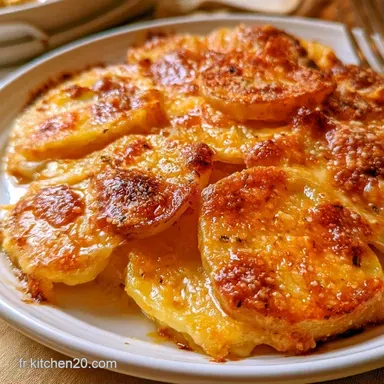 Pommes de Terre Gratin&eacute;es au Parmesan Fiche recette