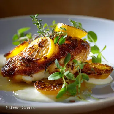 Poulet au Citron Recette Classique Sublim&eacute;e au Citron Confit Fiche recette