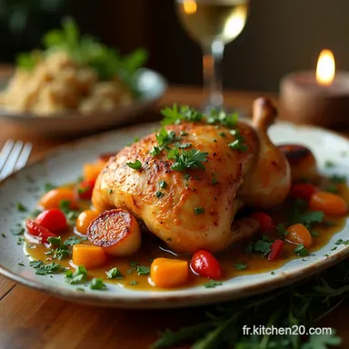 La Vraie Recette du Poulet Basquaise Traditionnel au Four Fiche recette