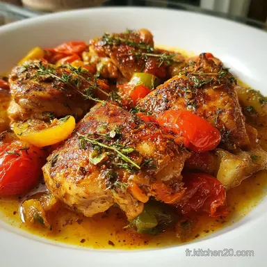Poulet Basquaise Cocotte: Recette Facile et Rapide Fiche recette
