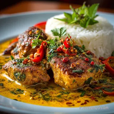 Poulet au Curry UltraCr&eacute;meux Secret de lOnctuosit&eacute; et Tendret&eacute; Fiche recette