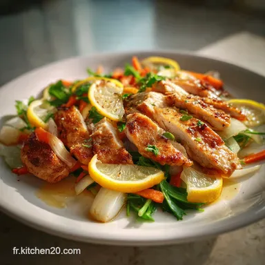 Recette Minceur Poulet Soir L&eacute;gumes en 30 Minutes Fiche recette