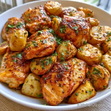 Poulet et Pommes De Terre Air Fryer Fiche recette