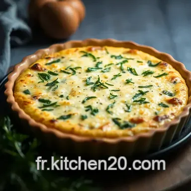 Quiche aux &eacute;pinards et ch&egrave;vre fondant : la recette facile et gourmande Fiche recette