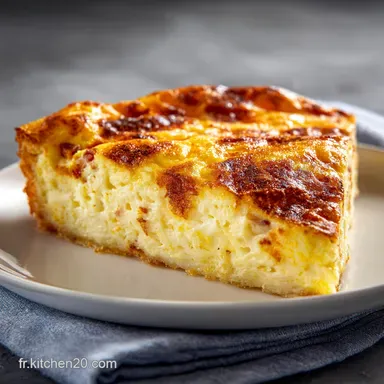Quiche Lorraine Sans P&acirc;te Moelleuse pour 6 Portions