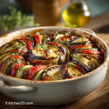 Ratatouille aux petits Oignons brais&eacute;s au Miel Recette Proven&ccedil;ale authentique Fiche recette
