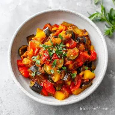 Ratatouille Traditionnelle : Recette pour 6 Portions Fiche recette