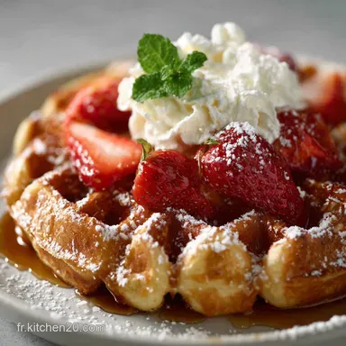 Recette Gaufres Maison par Sophie Durand: P&acirc;tisserie Fran&ccedil;aise Contemporaine Fiche recette