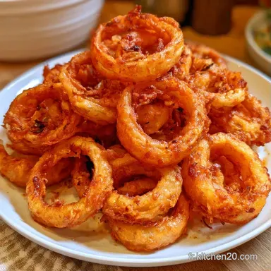 Rondelles D'Oignon pour 4 Personnes Fiche recette