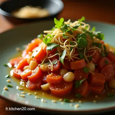 Recette Salade de Chou Rouge Asiatique Vinaigrette Gingembre Facile Fiche recette