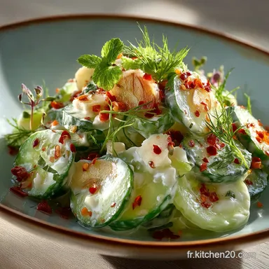 Salade de Concombre D&eacute;tox au Gingembre Simple et Rafra&icirc;chissante Fiche recette
