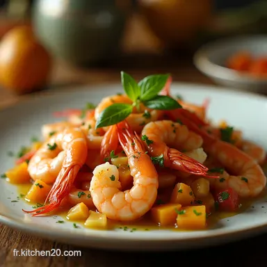 Recette Salade Exotique aux Crevettes Mangue et Passion Fiche recette