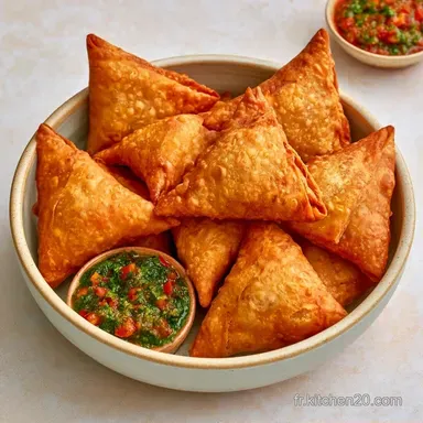 Samoussa V&eacute;g&eacute;tarien en 35 Minutes Fiche recette