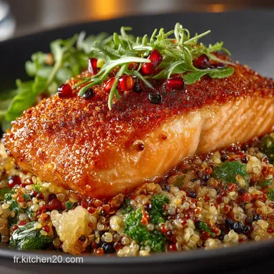 Saumon et Quinoa LAssiette AntiDiab&egrave;te Gourmande et IG Bas