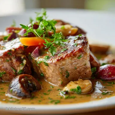 Saut de Veau Marengo La recette classique de ragoût de bistro authentique Fiche recette