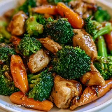 Saut&eacute; de Poulet aux L&eacute;gumes en 30 Min Fiche recette