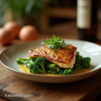 Saut&eacute; de Poulet et Brocoli Express Croustillant &agrave; lAil Gingembre Fiche recette