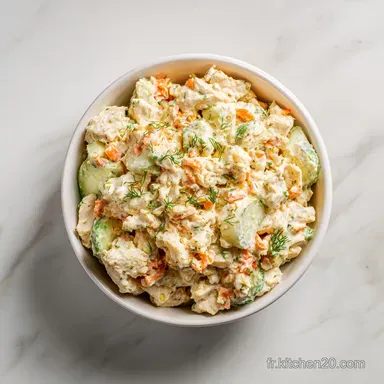 Savory Dill Pickle Chicken Salad for 4 Servings Fiche recette