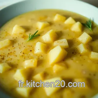 Soupe Patate Douce Cr&eacute;meuse et &Eacute;pic&eacute;e : Mon Plat R&eacute;confortant Pr&eacute;f&eacute;r&eacute; Fiche recette