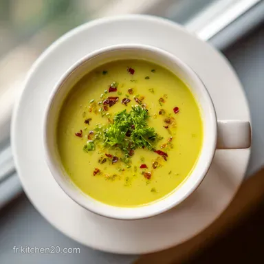 Soupe de Pois Cass&eacute;s : Recette Bistronomique pour 4 Personnes Fiche recette