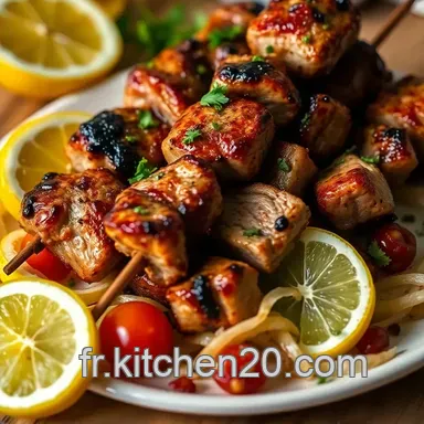 Souvlaki Porc Recette Facile: Go&ucirc;t de Gr&egrave;ce &agrave; la Maison! Fiche recette