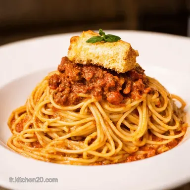 Spaghetti Bolognaise Cr&eacute;meuse La Recette Facile et Gourmande Fiche recette