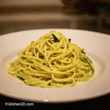 Spaghetti Cr&egrave;me Courgette Ma Recette Facile et Gourmande Fiche recette