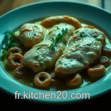 Supr&ecirc;me de poulet &agrave; la cr&egrave;me : Une recette gourmande et facile Fiche recette