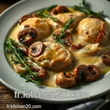 Supr&ecirc;me de Volaille &agrave; la Cr&egrave;me de Champignons : Un Plat R&eacute;confortant Fiche recette