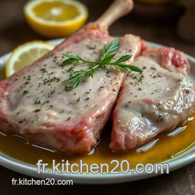D&eacute;couvrez comment pr&eacute;parer un d&eacute;licieux T-Bone de Veau aux Herbes et Citron Fiche recette