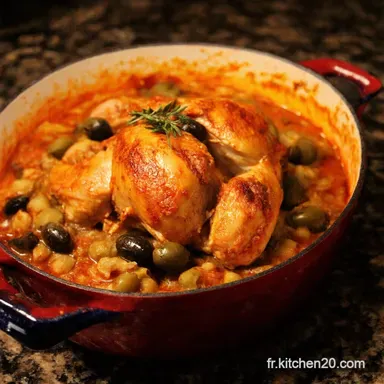 Tajine de Poulet aux Olives Mon Secret Marocain Facile Fiche recette