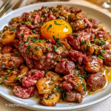 Tartare De B&oelig;uf Aux Champignons Fiche recette