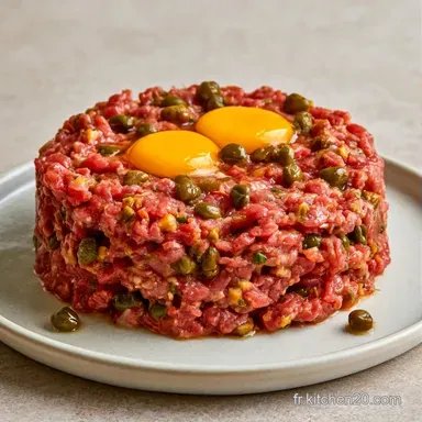 Tartare de B&oelig;uf Maison pour 4 Fiche recette