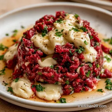 Tartare De B&oelig;uf Mozzarella en 15 Minutes Fiche recette