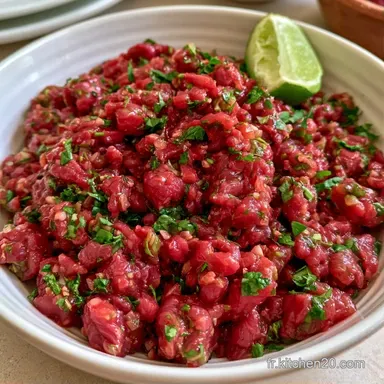 Tartare de B&oelig;uf Express (20 Minutes) Fiche recette