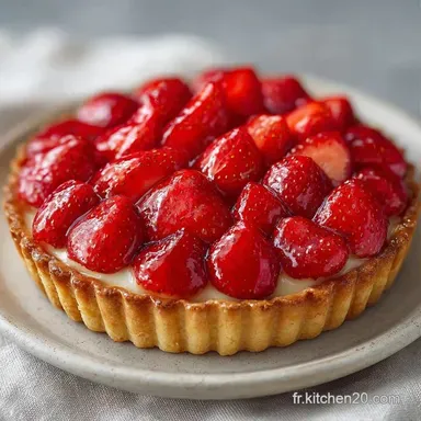 Tarte Aux Fraises pour 6 Portions Fiche recette