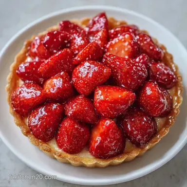 Tarte aux Fraises Maison (6 Personnes) Fiche recette
