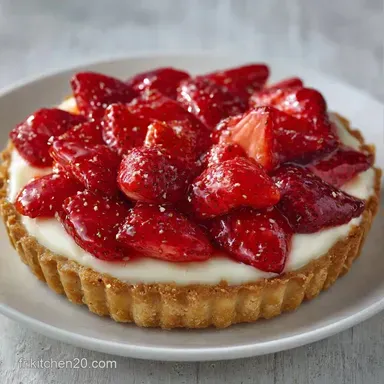 Tarte Aux Fraises au Sabl&eacute; Croquant Fiche recette