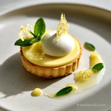 Tarte au citron all&eacute;g&eacute;e : Cr&egrave;me onctueuse et faible en sucre Fiche recette