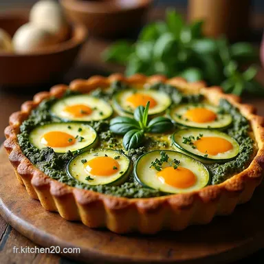Tarte Rustique IG Bas CourgetteChèvre Légère pour lÉté Fiche recette