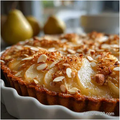 Tarte Poires Amandes : La Recette Fran&ccedil;aise Facile Fiche recette