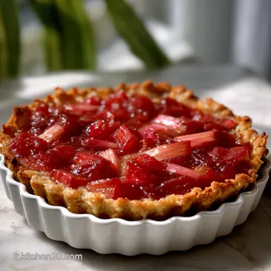 Tarte Rhubarbe sans sucre : Croustillante et Finale sans Ajout de Sucre Fiche recette